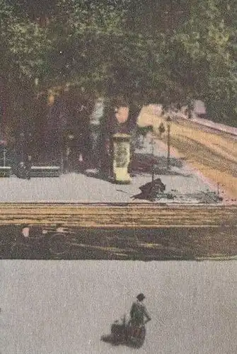 ALTE POSTKARTE WIESBADEN LE KURHAUS VU DE LA KAISER FRIEDRICHPLATZ TRAM STRASSENBAHN tramway cpa postcard Ansichtskarte