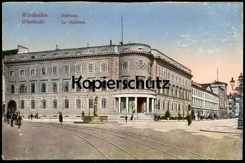 ALTE POSTKARTE WIESBADEN SCHLOSS Wiesbade le chateau castle AK Ansichtskarte cpa postcard