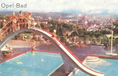POSTKARTE WIESBADEN GRIECHISCHE KAPELLE OPEL-BAD STAATSTHEATER NEROBERG KURPARK KURHAUS AK Ansichtskarte cpa postcard