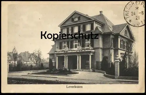 ALTE POSTKARTE LEVERKUSEN BEAMTENSIEDLUNG VILLA MANN CARL DUISBERG STRASSE Haus Ansichtskarte architecture postcard cpa