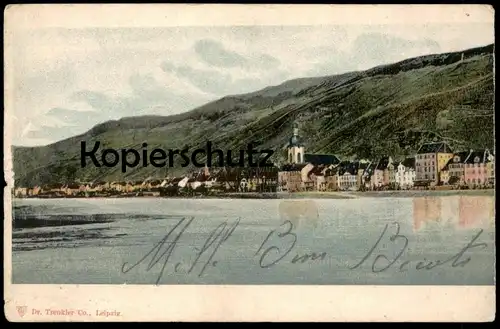 ALTE POSTKARTE ZELL AN DER MOSEL VERLAG DR. TRENKLER LEIPZIG Gesamtansicht AK Ansichtskarte postcard cpa