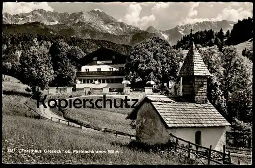 ÄLTERE POSTKARTE FORSTHAUS GRASECK OB PARTNACHKLAMM bei Garmisch-Partenkirchen cpa postcard AK Ansichtskarte