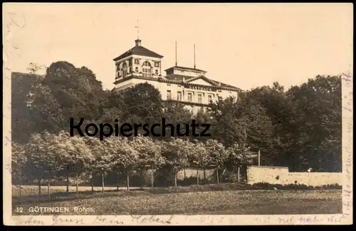 ALTE POSTKARTE GÖTTINGEN ROHNS ARCHITEKTUR VERFASSER STUDENT TOTSCHLÄGERGLEICHUNG FORMEL MATHEMATIK MATHE Gleichung math