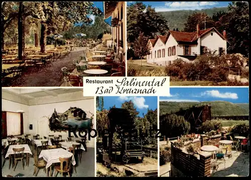 ÄLTERE POSTKARTE BAD KREUZNACH RESTAURANT SALINENTAL Mühle molen mole moulin Ansichtskarte AK postcard cpa