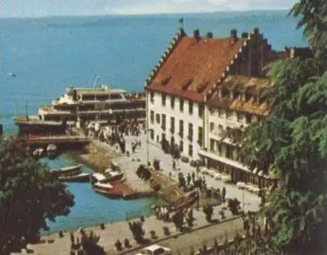 ÄLTERE POSTKARTE MEERSBURG WAPPEN & GESCHICHTE CHRONIK Chronikkarte chronique chronicle storycard postcard cpa