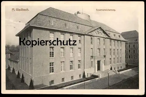 ALTE POSTKARTE MÖNCHENGLADBACH 1911 FEUERVERSICHERUNG Versicherung fire insurance assurance incendie AK postcard cpa