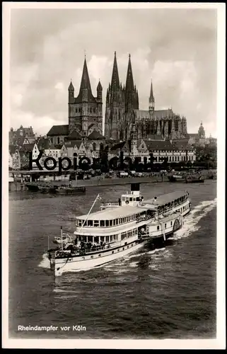 ALTE POSTKARTE RHEINDAMPFER VOR KÖLN RHEINGOLD SERIE NR. 45 Schiff steam ship bateau à vapeur AK Ansichtskarte postcard