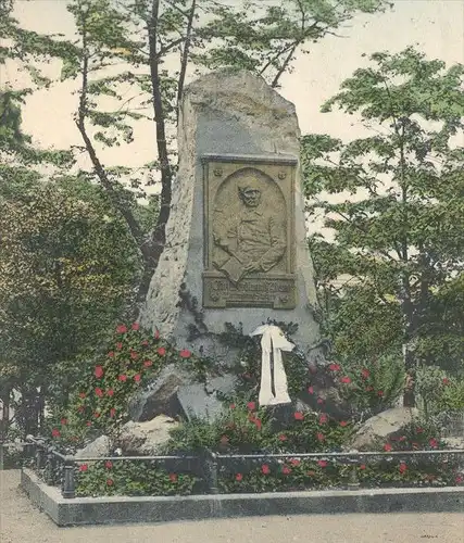 ALTE POSTKARTE LEISNIG CARL-FERDINAND ADAM DENKMAL monument musician Musiker 1911 bei Grimma Döbeln Composer Komponist