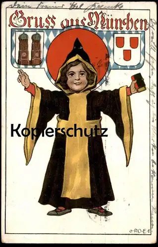 ALTE POSTKARTE MÜNCHEN MÜNCHNER KINDL 1909 Münchener Munich Verlag Ottmar Zieher Ansichtskarte AK postcard cpa