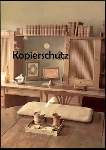 ÄLTERE POSTKARTE WEIMAR GOETHEHAUS AM FRAUENPLAN ARBEITSZIMMER GOETHE Dichter poet poète Ansichtskarte AK postcard cpa