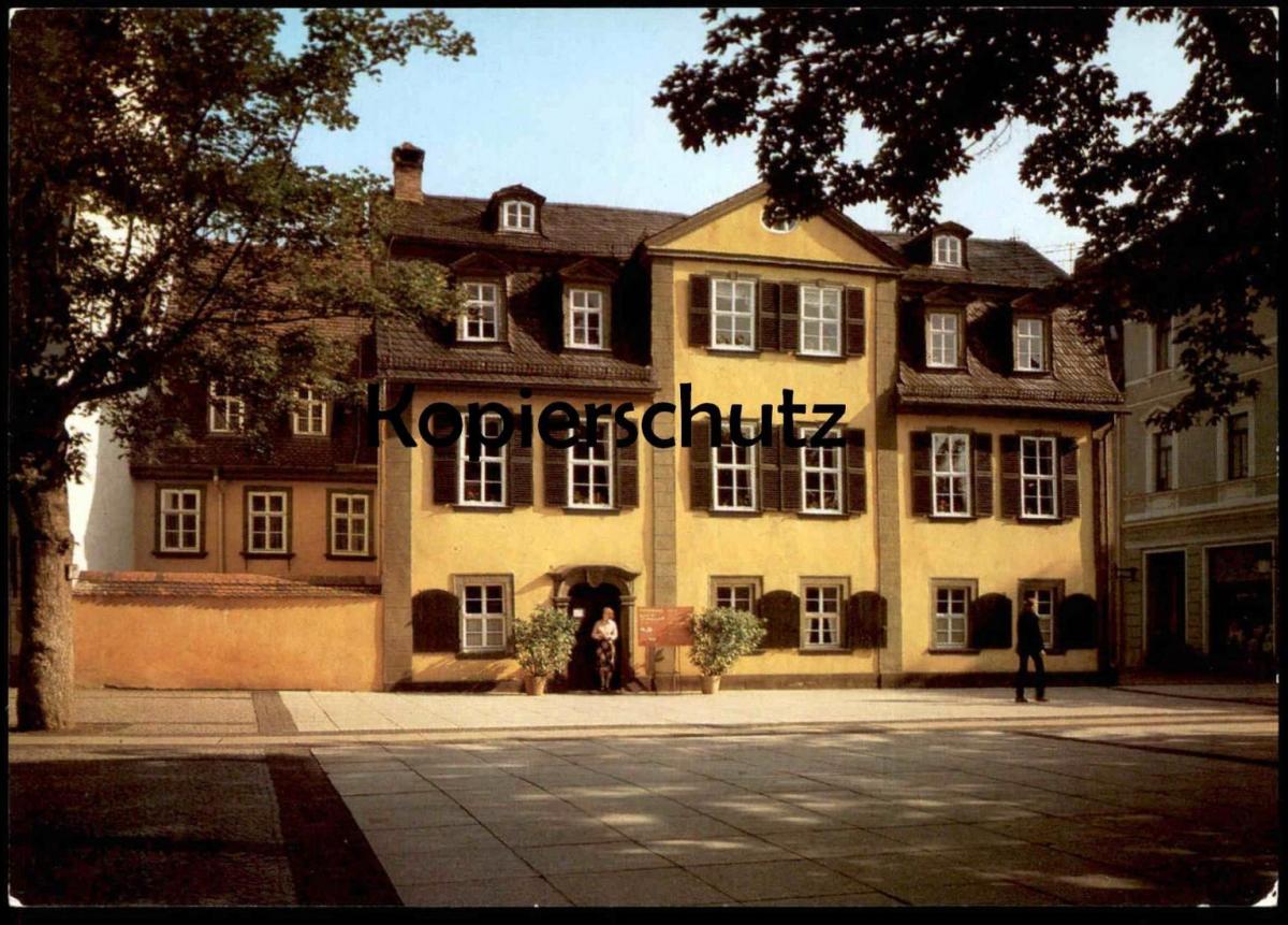 Postkarte Weimar Friedrich Schiller Haus Bild Heimat Verlag