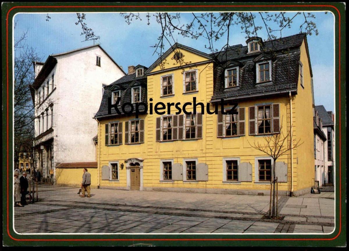 Postkarte Weimar Friedrich Schiller Haus Dichter Poet Poete