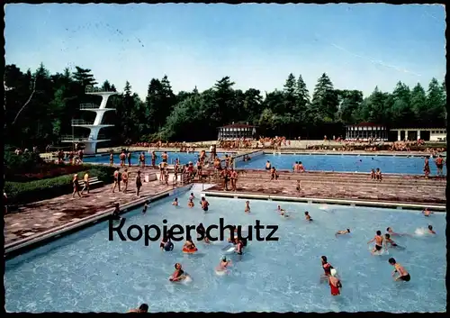 ÄLTERE POSTKARTE WOLFSBURG FREIBAD SCHWIMMBAD piscine piscines swimming pool Ansichtskarte AK postcard cpa
