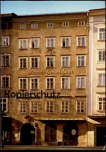POSTKARTE SALZBURG MOZARTS GEBURTSHAUS HAUS Mozart Komponist composer compositeur poet musician Austria postcard cpa AK