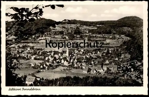 ÄLTERE POSTKARTE POMMELSBRUNN HERSBRUCKER SCHWEIZ BAHNHOF-HOTEL INHABER WILHELM LUTZ Ansichtskarte AK postcard cpa