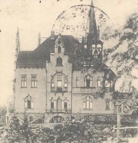ALTE POSTKARTE GRUSS AUS GROSS-LICHTERFELDE VILLA DES GENERALMAJOR MECKEL Berlin Steglitz AK Ansichtskarte postcard cpa