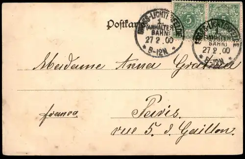 ALTE POSTKARTE GRUSS AUS GROSS-LICHTERFELDE VILLA DES GENERALMAJOR MECKEL Berlin Steglitz AK Ansichtskarte postcard cpa