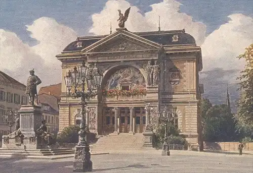 ALTE POSTKARTE DÜSSELDORF KUNSTHALLE BISMARCKDENKMAL WIRO Denkmal Bismarck monument C. F. Wiedemann Künstlerkarte cpa