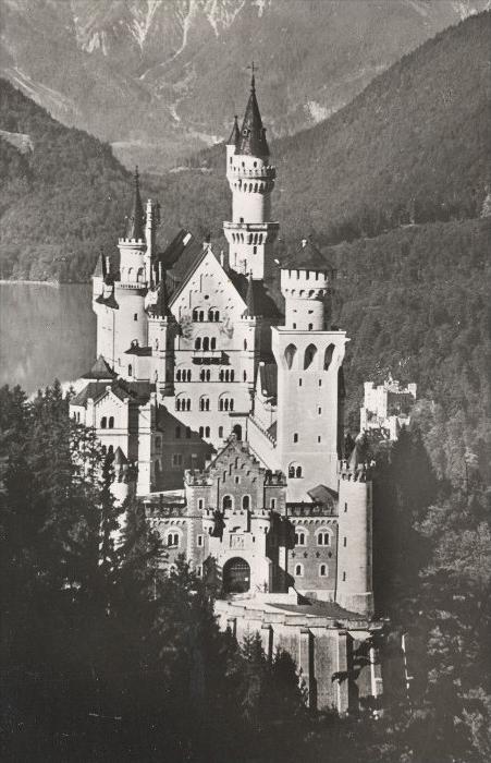 ALTE POSTKARTE SCHLOSS BURG NEUSCHWANSTEIN von König Ludwig Ecke Regal in 88214 Ravensburg für € 50,00 zum Verkauf