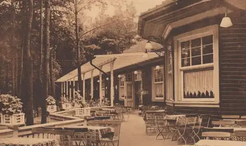 ALTE POSTKARTE RESTAURANT ZUM WALDHAUS IM KÖNIGSFORST KÖLN INH. WILH. ZASS Cöln Ansichtskarte AK cpa postcard