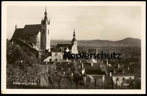 ALTE POSTKARTE KREMS AN DER DONAU PANORAMA TOTALANSICHT GESAMTANSICHT AK cpa postcard Ansichtskarte