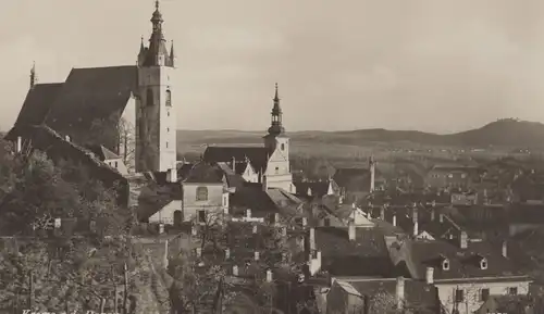 ALTE POSTKARTE KREMS AN DER DONAU PANORAMA TOTALANSICHT GESAMTANSICHT AK cpa postcard Ansichtskarte