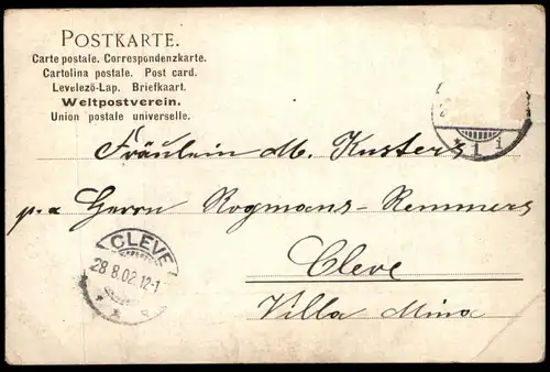 ALTE POSTKARTE KREFELD KAISERBESUCH 1902 DIE HULDIGUNG VOR DEM KAISER WILHELM-MUSEUM Crefeld cpa postcard Ansichtskarte