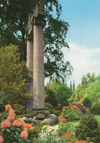 ÄLTERE POSTKARTE WIESBADEN NIZZAPLÄTZCHEN IM KURPARK AK cpa postcard Ansichtskarte