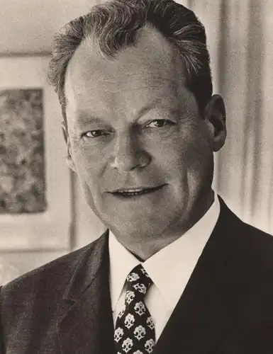 ALTE POSTKARTE DR. H. C. WILLY BRANDT MDB BUNDESKANZLER VORSITZENDER DER SPD Autogramm autograph Kanzler chancellor cpa