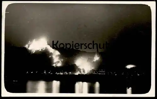 ALTE POSTKARTE BACHARACH RHEINISCHE JAHRTAUSENDFEIER 1925 FESTBELEUCHTUNG Rheinbeleuchtung Ansichtskarte postcard Rhein