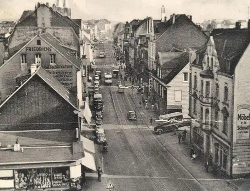 ÄLTERE POSTKARTE SOLINGEN HAUPTSTRASSE MÖBEL C. R. SCHMIDT WÄSCHEFRABIKATION FRIEDRICHS Ansichtskarte AK cpa postcard