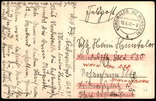 ALTE POSTKARTE NORDWALDE ST. AUGUSTINUS HOSPITAL 1941 Krankenhaus Ansichtskarte AK postcard cpa