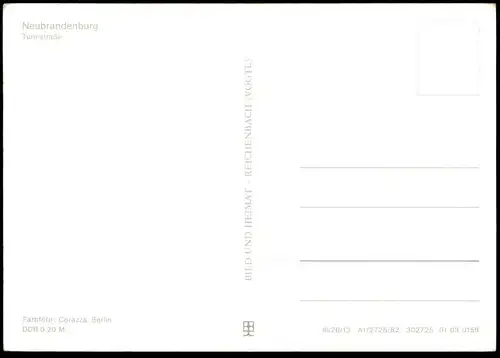 ÄLTERE POSTKARTE NEUBRANDENBURG TURMSTRASSE SPAZIERGÄNGER Ansichtskarte cpa AK postcard