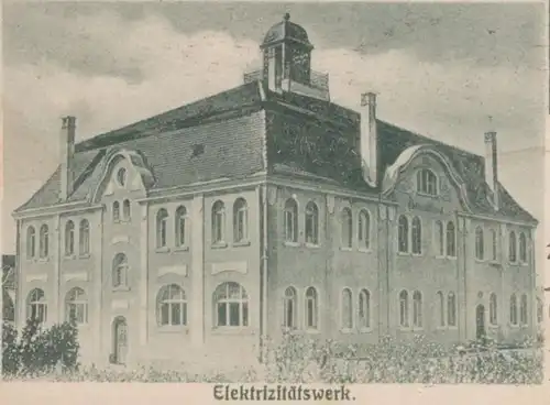 ALTE POSTKARTE GRUSS VON BUCHAU AM FEDERSEE ELEKTRIZITÄTSWERK 1906 Ansichtskarte AK postcard cpa