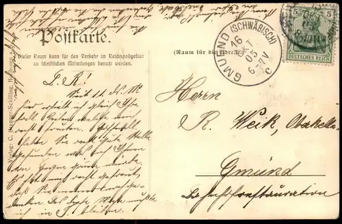 ALTE LITHO POSTKARTE GRUSS VOM HEILBRONNER HERBST Heilbronn Tanz Ansichtskarte AK postcard cpa
