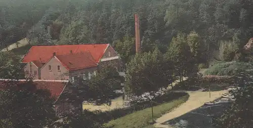 ALTE POSTKARTE RATINGEN AUERMÜHLE PANORAMA Teich Mühle Ansichtskarte postcard AK cpa