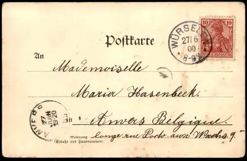 ALTE POSTKARTE GRUSS AUS AACHEN DER DOM postcard AK Ansichtskarte cpa