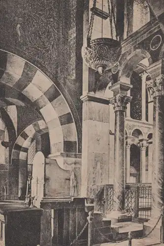 ALTE POSTKARTE AACHEN KRÖNUNGSSTUHL KAISER KARLS DES GROSSEN Dom postcard AK Ansichtskarte cpa