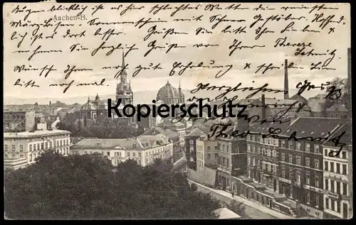 ALTE POSTKARTE AACHEN-B. PANORAMA TOTALANSICHT GESAMTANSICHT Burtscheid postcard AK Ansichtskarte cpa