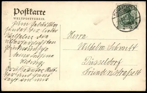 ALTE POSTKARTE DARMSTADT ZIMMERSCHES TÖCHTERHEIM 1907 Frauen daughter women femmes AK Ansichtskarte cpa postcard