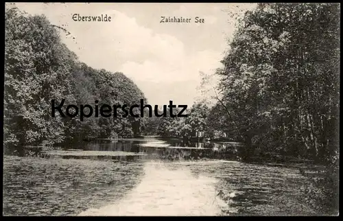 ALTE POSTKARTE EBERSWALDE ZAINHAINER SEE ZAINHAMMER AK Ansichtskarte cpa postcard