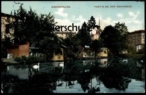 ALTE POSTKARTE EBERSWALDE PARTIE AN DER SCHWÄRZE AK Ansichtskarte cpa postcard
