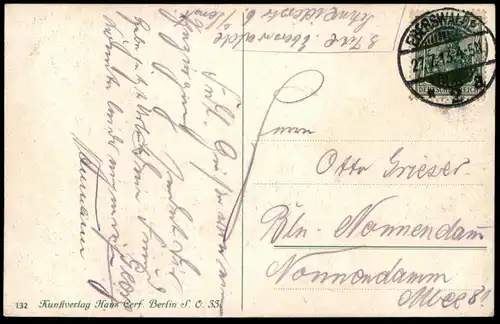 ALTE POSTKARTE EBERSWALDE PARTIE AN DER SCHWÄRZE AK Ansichtskarte cpa postcard