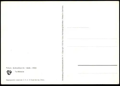 ÄLTERE POSTKARTE TA MATETE PAUL GAUGUIN Market marché Markt Ansichtskarte postcard cpa AK