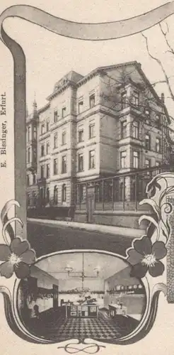 ALTE POSTKARTE ERFURTER KOCHSCHULE INDUSTRIESCHULE UND HAUSHALTUNGSPENSIONAT ERFURT cooking postcard Ansichtskarte cpa