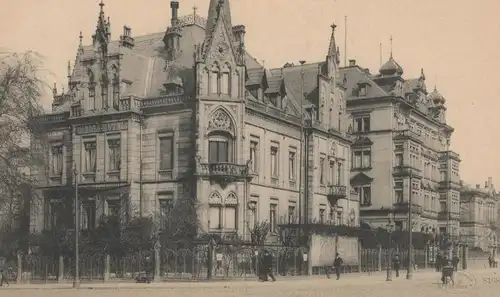 ALTE POSTKARTE CHEMNITZ ALBERTSTRASSE CAROLAHOTEL HOTEL postcard AK Ansichtskarte cpa