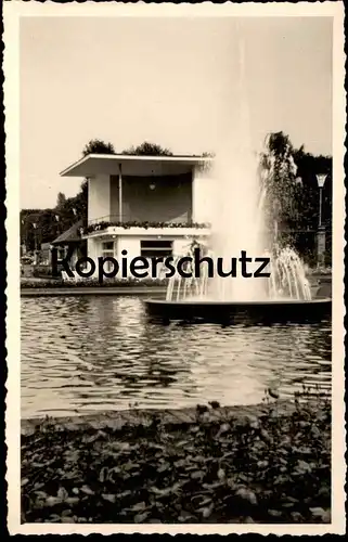 ALTE ORIGINAL PHOTO POSTKARTE ESSEN GRUGA SPRINGBRUNNEN WASSERSPIELE Foto Brunnen fontaine fountain AK postcard cpa