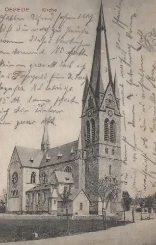 ALTE POSTKARTE OESEDE KIRCHE GEORGSMARIENHÜTTE 1914 church église Ansichtskarte postcard cpa AK
