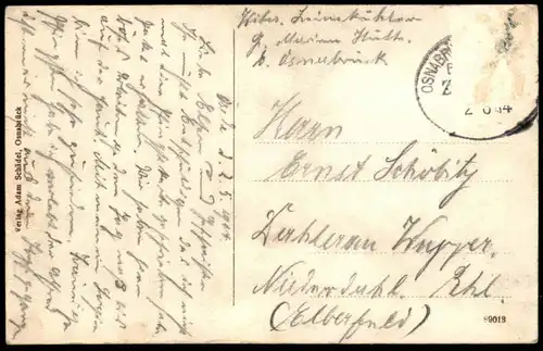 ALTE POSTKARTE OESEDE KIRCHE GEORGSMARIENHÜTTE 1914 church église Ansichtskarte postcard cpa AK