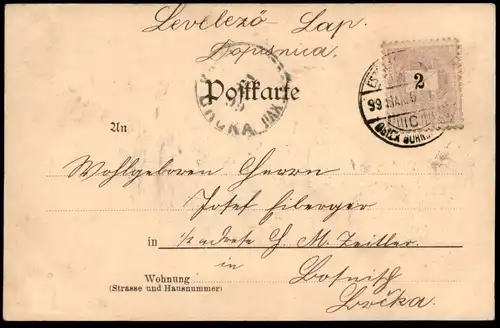 ALTE POSTKARTE GRUSS AUS DÜREN 1899 DÜRENER VOLKSZEITUNG FRANZ CLEMENS MÖBEL JAKOB MECHERNICH cpa Ansichtskarte postcard